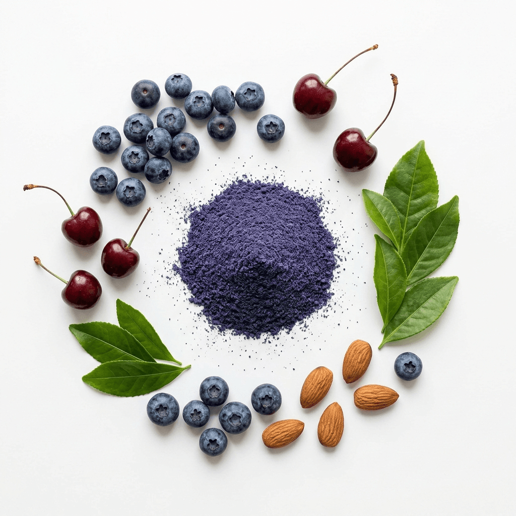 Unwind color sources: blueberry & tart cherry